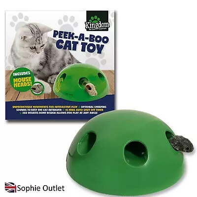 £14.59 • Buy Peek-a-Boo Cat Toy Interactive Electronic Motion Mouse Teaser Pet Play Set G422