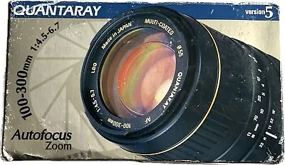  Quantaray 100-300mm 1:4.5-6.7 LDO Autofocus Zoom Lens For Minolta AF 25-166-485 • $20