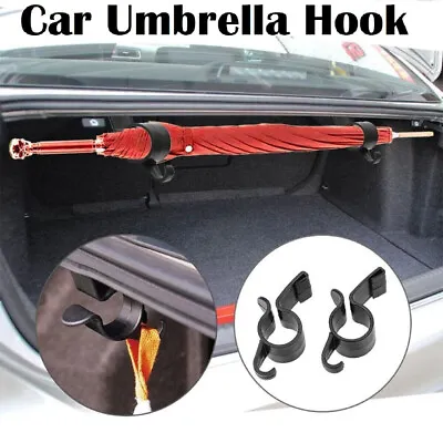 2Pcs Universal Car Trunk Umbrella Hooks Holder Hanger Clips Fastener Accessories • $3.58