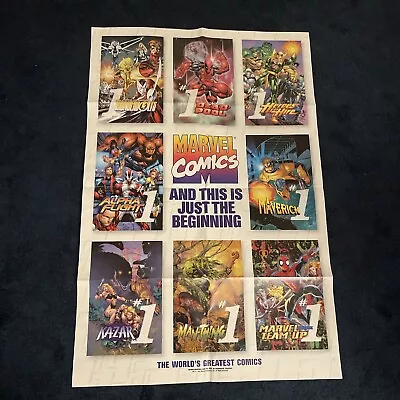 1997 Marvel Comics Dead Pool Heroes For Hire Man-Thing & More Poster 36 X 24 MR • £23.75