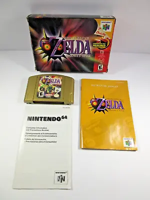 Legend Of Zelda: Majora's Mask (N64) Game Box Complete Manual Insert Non Holo • $259.99