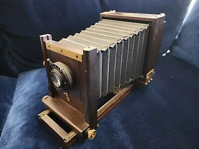 * Antique AGFA ANSCO Wooden Bellows Camera W/ Wollensak Deltax Lens • $114