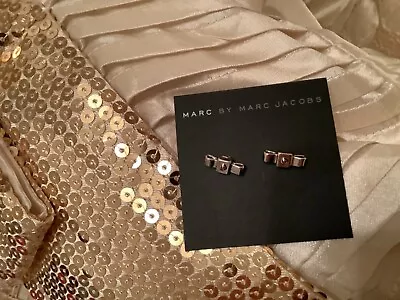 New Marc By Marc Jacobs Stud Ribbon Bow Tie Studded Earrings RRP $42 • £19.99