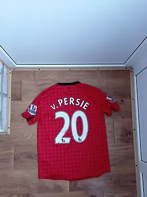 MANCHESTER UNITED MU Nike Home M VAN PERSIE Soccer Jersey 2012/2013 Shirt • $23.99