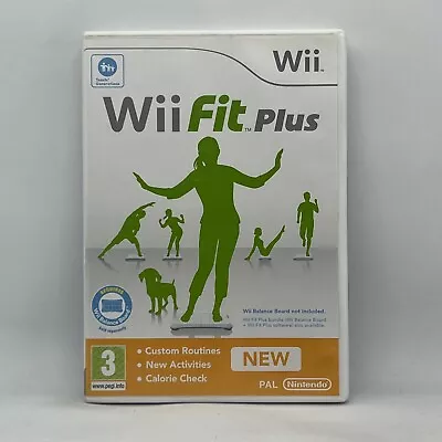 Wii Fit Plus Fitness Workout Health Sports Nintendo Wii Video Game Free Post PAL • $14.95