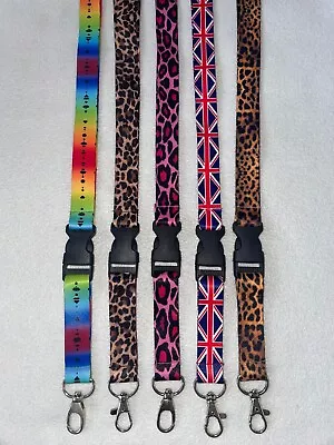 Lanyards Neck Straps With Buckle And Metal Clip For ID Badge • £3.50