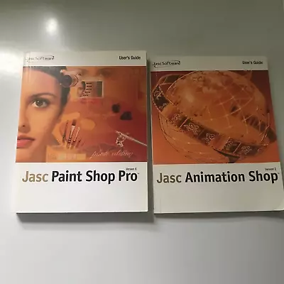 Jasc Paint Shop Pro Version 6  & Animation Shop Version 2 Paperbacks No Software • £12.95