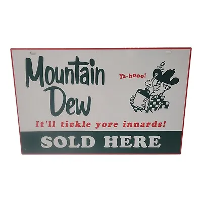 Metal Mountain Dew Sold Here Vintage Look Reproduction Metal Sign 10 X 15.5 • $8.50