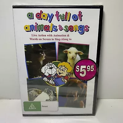 A Day Full Of Animals & Songs (DVD Region Free) Kids - New & Sealed + Free Post • £5.79