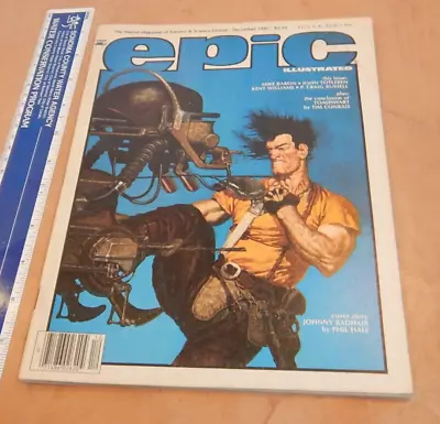 Epic Illustrated #33 December 1985 Marvel Magazine Of Fantasy & Sci Fi • $9.99