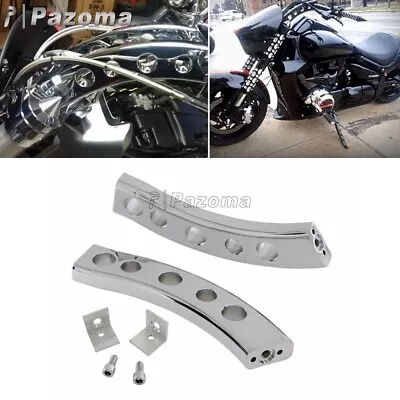 Pair Chrome Handlebar Riser 5-Hole For Boulevard M109R M1800R VZR1800 2006-2019 • $117.99