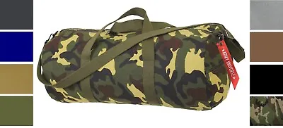 Camo Tactical Shoulder Bag Sports Canvas Gym Weekend Carry Strap Tote Duffle • $18.99