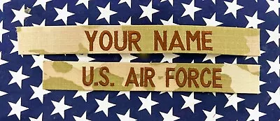 Custom Air Force OCP Military Name Tape Embroidered Name Patch Sew On • $8.23