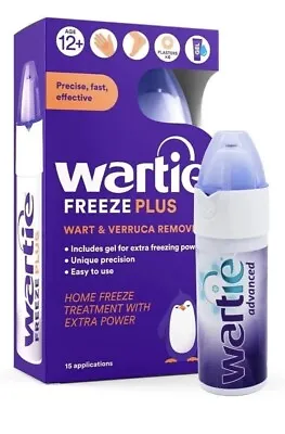 Wartie Freeze PLUS Wart & Verruca Remover 50ml Exp 10/2024 • £13.75