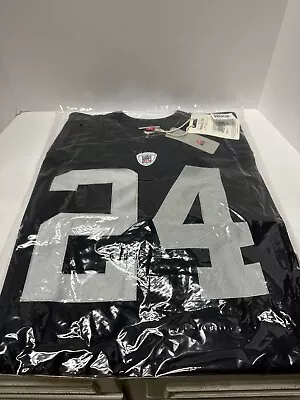 Authentic Jersey Oakland Raiders 2002 Charles Woodson 24 Mitchell & Ness Medium • $130