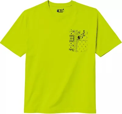 Carhartt Men's Loose Fit Bandana Pocket T-shirt Hi-Viz Yellow NEW • $13.99