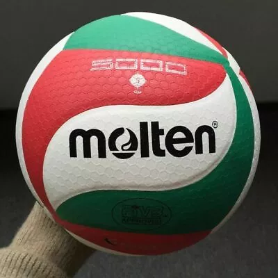 Molten Size5 Volleyball Ball  PU Leather Soft Touch Indoor Outdoor Game V5M5000 • $24.69