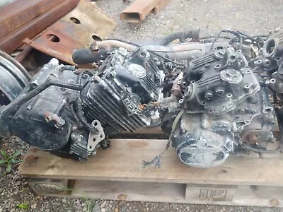 Honda 250cc Motor Bike Engines X3 & Forks Other Parts On The Skid Look At Photos • $550