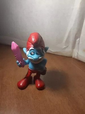 McDonalds Papa Smurf Toy Figurine 2013 Collectible 3  Tall • $9.99