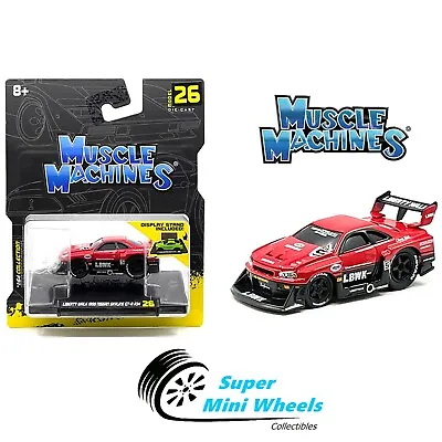 Maisto 1:64 Muscle Machines - Liberty Walk 1999 Nissan GT-R R34- Red #26 • $6.99