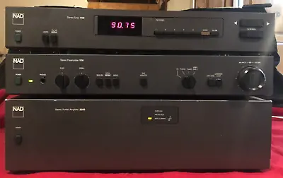 Nad 2200 Stereo Power Amplifier + Nad 1130 Stereo Preamplfier + Nad 4130 Tuner • $680