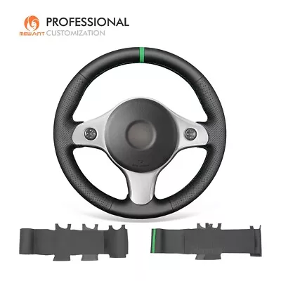 MEWANT Black Real Leather Steering Wheel Cover For Alfa Romeo 159 Brera Spider • $102.29