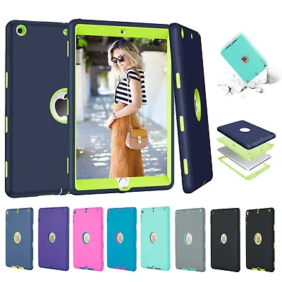 For Apple IPad 2 3 4 Air Mini Pro Tough Rubber Heavy Shockproof Hard Case Cover • $9.86