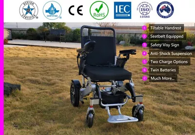 Folding Electric Powered Wheelchairfoldable Scooter Light - ALUMINUM - LITHIUM* • $999.90