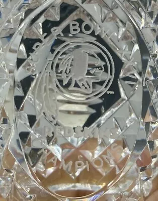 Washington Redskins Football Super Bowl Waterford Crystal Football 1992 Vs Bills • $145.60