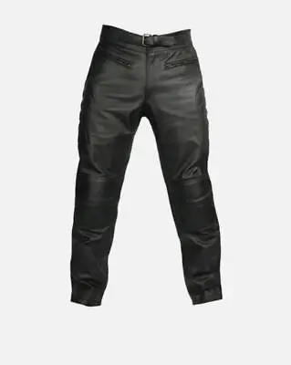 Black Pants Black Leather Trouser Motorbike Pants Motorcycle Pants Cowhide Leder • $204.86