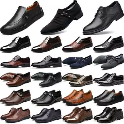 Mens Loafers Shoes Smart Wedding Formal Office Dress Work Party Casual Shoe Size • £30.29