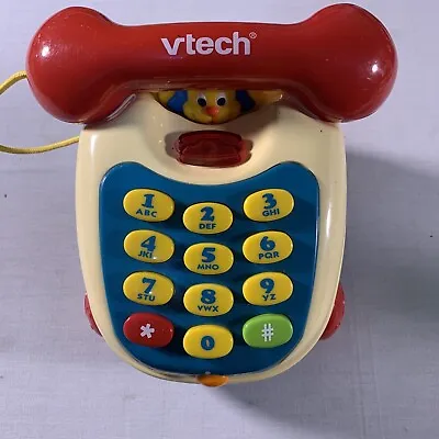 Vintage VTech Talking Musical Numbers  Telephone ENGLISH & SPANISH Toy !!RARE !! • $40