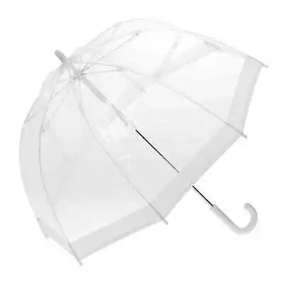 Clifton Childrens Kids PVC Birdcage White Border Rain Wedding Umbrella • $24.95
