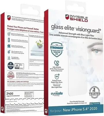 ZAGG Invisible Shield Glass Elite+ Screen Protector Apple IPhone 12 Mini - Clear • $9