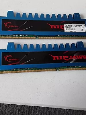 G.SKILL RIPJAWS 4GB ( 2GB X 2 ) 1600MHz DDR3 RAM Matched Set • £9.45