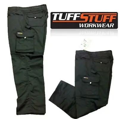 £21.95 • Buy Cargo Combat Tuff Stuff Work Trouser Tough Knee Pad Trousers Heavy Duty 711