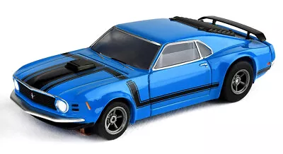 $33.95 • Buy AFX Mega G+ Blue Ford Mustang Boss 302 Clear Collector Series HO Slot Car #22026