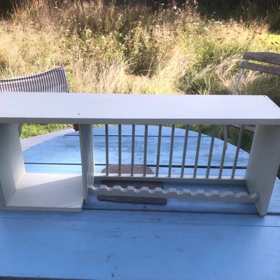 £25 • Buy Vintage Wooden Plate Display Rack Shelf
