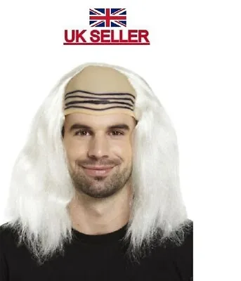 £4.95 • Buy Adult Mad Scientist Wig For Mens Crazy Professor Halloween Fancy Dress Costume