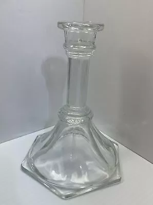 Vintage Glass Candle Stick Holder Homco 6 1/4” Tall • $8.99