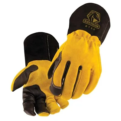 $24.89 • Buy Black Stallion BSX BT88 Xtreme Kidskin/Cowhide TIG Welding Gloves X-Large