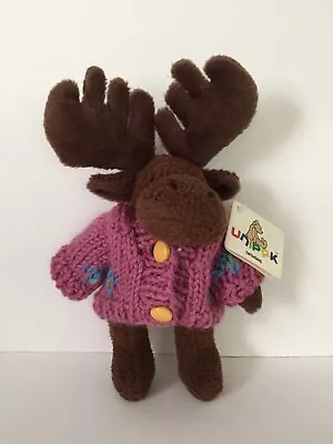 Unipak Designs 5  Teenie Moose Dark Brown In Knit Sweater NWT • $4.97