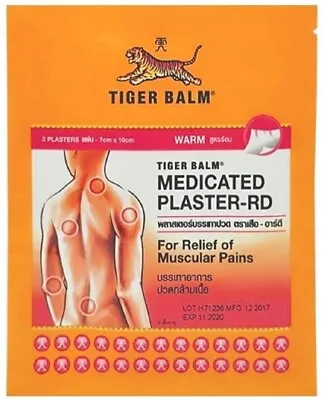 TIGER BALM Medicated Plaster Warm Patch Relief Muscle Pain Stiff Neck Back Pain • $18