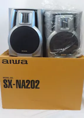 AIWA SX-NA202 Two Speaker System 15 Watt Music Power And 6 Ohm Impedance NEW • $74.96