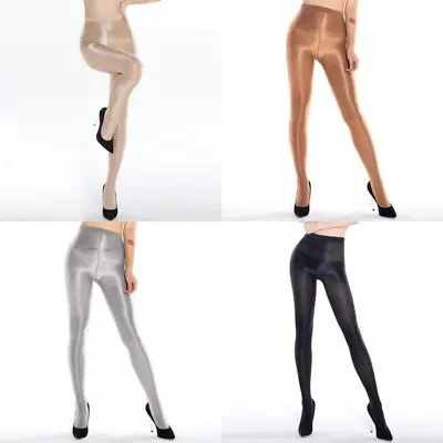 70D Gloss Shiny Pantyhose Dancer Cheerleader Uniform Party Tights Stretchy Solid • $26.96