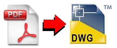 PDF To DWG Drawing Conversion - Fast Turnaround - AutoCAD Adobe CAD • £1.99