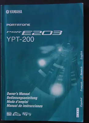 Yamaha PSR E2503 Keyboard Owner's Manual 2005 YPT-200 Good Condition • $14.90