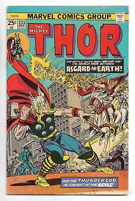 Thor #233 Marvel Comics 1974 John Buscema Art / Grand Vizier / Odin / Loki • $5.57