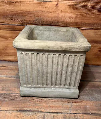 Stone Garden Large Stone Brick Georgian Square Plant Pot Planter Ornament • £39.95