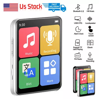 Support 128G MP3 Player Bluetooth HiFi Lossless Sound Music Recorder FM Radio US • $16.91